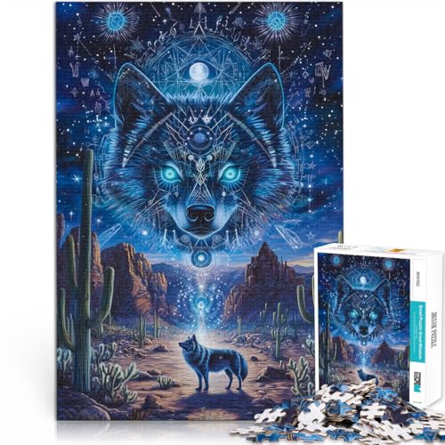 Puzzle für Erwachsene, 1000 Teile Wolf Fantasy Aus Karton für Kinder ab 14 Jahren Anti-Stress-Lernspielzeug Geburtstagsgeschenk, Geschenke, Wandkunst。Größe:26x38cm/10.2x14.9Zoll Puzzle für Erwachsene, 1000 Teile Wolf Fantasy Aus Karton für Kinder ab 14 Jahren Anti-Stress-Lernspielzeug Geburtstagsgeschenk, Geschenke, Wandkunst。Größe:26x38cm/10.2x14.9Zoll von CHTLIFQ