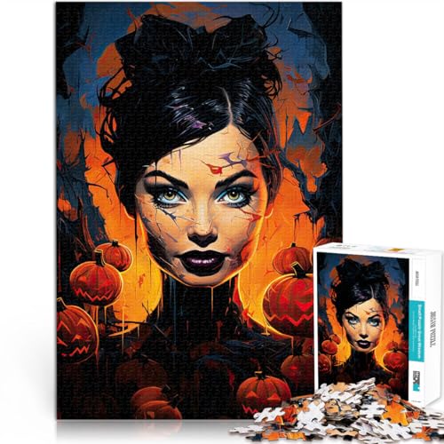 Puzzle für Erwachsene, 2000 Teile Halloween-Kunstwerk Aus Karton ab 14 Jahren Stressabbau Schwierige Herausforderung Geschenk zum Geburtstag。Größe:70x100cm/27.5x39.3Zoll Puzzle für Erwachsene, 2000 Teile Halloween-Kunstwerk Aus Karton ab 14 Jahren Stressabbau Schwierige Herausforderung Geschenk zum Geburtstag。Größe:70x100cm/27.5x39.3Zoll von CHTLIFQ