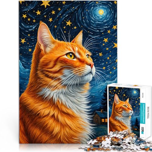 Puzzle für Erwachsene, 2000 Teile Orange Katze Sternennacht Aus Karton ab 14 Jahren Spielzeug-Intellektuelles Spiel Angebot als Geschenk für die ganze Familie。Größe:70x100cm/27.5x39.3Zoll Puzzle für Erwachsene, 2000 Teile Orange Katze Sternennacht Aus Karton ab 14 Jahren Spielzeug-Intellektuelles Spiel Angebot als Geschenk für die ganze Familie。Größe:70x100cm/27.5x39.3Zoll von CHTLIFQ