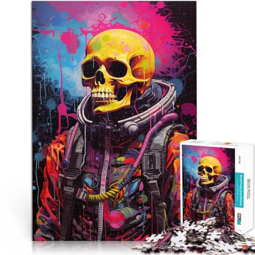 Puzzle für Erwachsene, 2000 Teile Skelett-Astronaut Aus Karton ab 14 Jahren Puzzlespiel Angeboten als Geschenk für die ganze Familie。Größe:70x100cm/27.5x39.3Zoll Puzzle für Erwachsene, 2000 Teile Skelett-Astronaut Aus Karton ab 14 Jahren Puzzlespiel Angeboten als Geschenk für die ganze Familie。Größe:70x100cm/27.5x39.3Zoll von CHTLIFQ