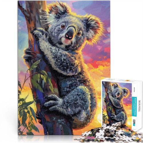 Puzzle für Erwachsene, 2000 Teile Sonnenaufgang-Koala Aus Karton ab 14 Jahren Anti-Stress-Spielzeug Tolle Geschenke und Spielzeuge。Größe：70x100cm/27.5x39.3Zoll von CHTLIFQ