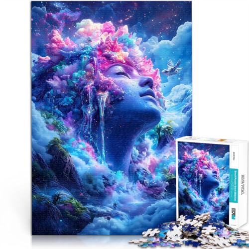 Puzzle für Erwachsene, 2000 Teile Verträumte Wolkenfrau Aus Karton für Kinder ab 14 Jahren Lernspiel für Familien Lernen pädagogisches Geschenk。Größe：70x100cm/27.5x39.3Zoll von CHTLIFQ