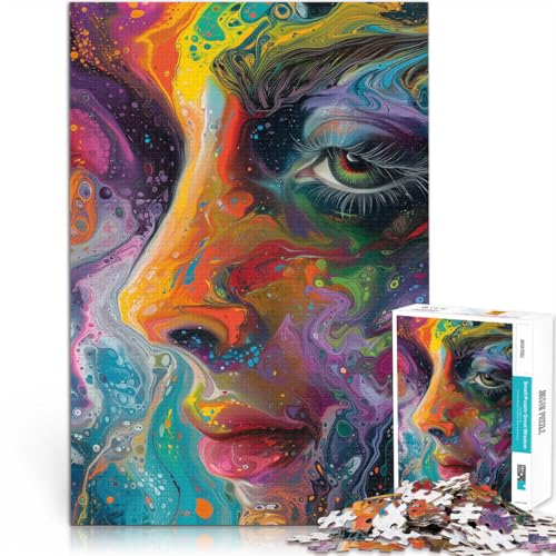 Puzzle für Erwachsene 1000 Teile Ausdrücke von Ihr Aus Karton ab 14 Jahren Jedes Stück ist EIN Unikat – Lustiges und herausforderndes Spiel für die ganze Familie Geschenkideen。Größe：38x52cm von CHTLIFQ