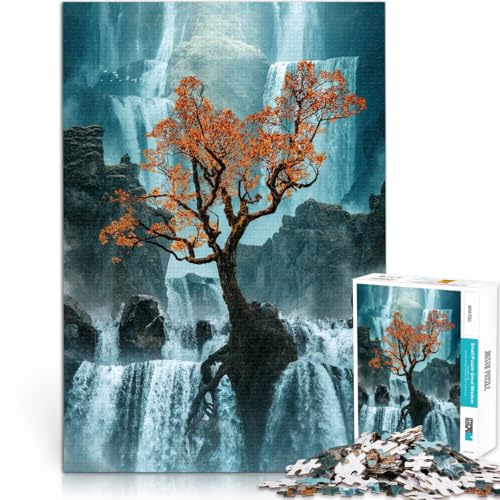 Puzzle für Erwachsene 1000 Teile Baum im Wasserfall Aus Holz für und ab 14 Jahren Familienspiel für und EIN Kunstwerk。Größe:50x75cm/19.6x29.5Zoll Puzzle für Erwachsene 1000 Teile Baum im Wasserfall Aus Holz für und ab 14 Jahren Familienspiel für und EIN Kunstwerk。Größe:50x75cm/19.6x29.5Zoll von CHTLIFQ