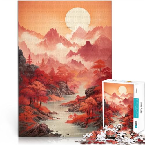 Puzzle für Erwachsene 1000 Teile Berge im Herbst Aus Karton für Kinder ab 14 Jahren Heimdekorationsspielzeug Lustiges Geschenk。Größe:26x38cm/10.2x14.9Zoll Puzzle für Erwachsene 1000 Teile Berge im Herbst Aus Karton für Kinder ab 14 Jahren Heimdekorationsspielzeug Lustiges Geschenk。Größe:26x38cm/10.2x14.9Zoll von CHTLIFQ