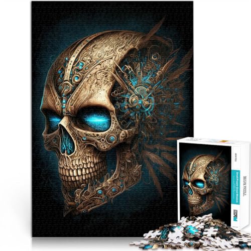 Puzzle für Erwachsene 1000 Teile Biomechanischer Schädel Aus Holz ab 14 Jahren Unmögliches Spiel Geschenke zum 。Größe:50x75cm/19.6x29.5Zoll Puzzle für Erwachsene 1000 Teile Biomechanischer Schädel Aus Holz ab 14 Jahren Unmögliches Spiel Geschenke zum 。Größe:50x75cm/19.6x29.5Zoll von CHTLIFQ