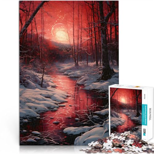 Puzzle für Erwachsene 1000 Teile Blood River im Schnee Aus Holz ab 14 Jahren Unmögliches Spiel Geschenke zum 。Größe:50x75cm/19.6x29.5Zoll Puzzle für Erwachsene 1000 Teile Blood River im Schnee Aus Holz ab 14 Jahren Unmögliches Spiel Geschenke zum 。Größe:50x75cm/19.6x29.5Zoll von CHTLIFQ