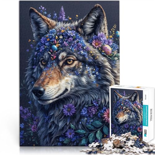 Puzzle für Erwachsene 1000 Teile Blumenkrone Wolf Aus Karton Geeignet für Kinder ab 14 Jahren Lernspielzeug zum Lernen Weihnachts- und Geburtstagsgeschenke。Größe:26x38cm/10.2x14.9Zoll Puzzle für Erwachsene 1000 Teile Blumenkrone Wolf Aus Karton Geeignet für Kinder ab 14 Jahren Lernspielzeug zum Lernen Weihnachts- und Geburtstagsgeschenke。Größe:26x38cm/10.2x14.9Zoll von CHTLIFQ