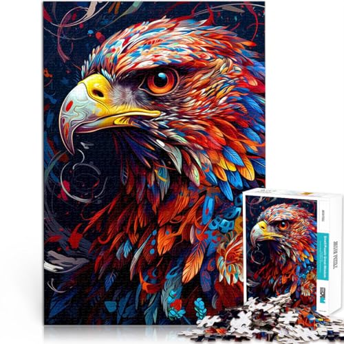 Puzzle für Erwachsene 1000 Teile Bunter Adler Aus Karton für und ab 14 Jahren Spielzeug ganze Familie eignet。Größe:26x38cm/10.2x14.9Zoll Puzzle für Erwachsene 1000 Teile Bunter Adler Aus Karton für und ab 14 Jahren Spielzeug ganze Familie eignet。Größe:26x38cm/10.2x14.9Zoll von CHTLIFQ