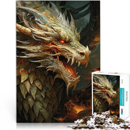 Puzzle für Erwachsene 1000 Teile Drachenkunst Aus Holz für und ab 14 Jahren Lernspiele Wichtelgeschenke。Größe:50x75cm/19.6x29.5Zoll Puzzle für Erwachsene 1000 Teile Drachenkunst Aus Holz für und ab 14 Jahren Lernspiele Wichtelgeschenke。Größe:50x75cm/19.6x29.5Zoll von CHTLIFQ