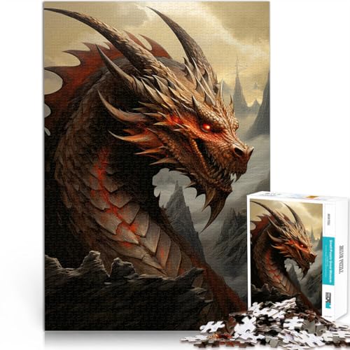 Puzzle für Erwachsene 1000 Teile Drachenkunst Aus Karton Geeignet für Personen ab 14 Jahren Herausforderndes Spiel Spiele Spielzeug Geschenk。Größe:38x52cm/14.9x20.4Zoll Puzzle für Erwachsene 1000 Teile Drachenkunst Aus Karton Geeignet für Personen ab 14 Jahren Herausforderndes Spiel Spiele Spielzeug Geschenk。Größe:38x52cm/14.9x20.4Zoll von CHTLIFQ