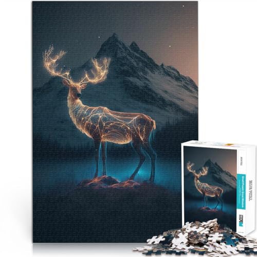 Puzzle für Erwachsene 1000 Teile Elchtier Aus Karton ab 14 Jahren Schwierig zu vervollständigen, Aber lustig und humorvoll Geburtstagsgeschenk。Größe:26x38cm/10.2x14.9Zoll Puzzle für Erwachsene 1000 Teile Elchtier Aus Karton ab 14 Jahren Schwierig zu vervollständigen, Aber lustig und humorvoll Geburtstagsgeschenk。Größe:26x38cm/10.2x14.9Zoll von CHTLIFQ