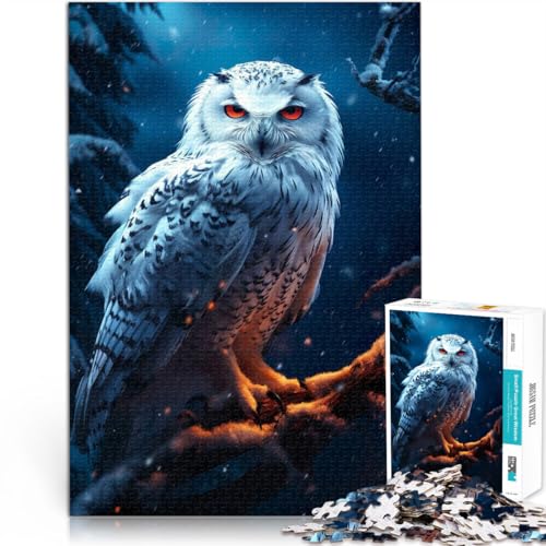 Puzzle für Erwachsene 1000 Teile Epische Schneeeule Aus Karton Geeignet für Personen ab 14 Jahren Kunstdekoration für Zuhause tolles Geschenk。Größe:26x38cm/10.2x14.9Zoll Puzzle für Erwachsene 1000 Teile Epische Schneeeule Aus Karton Geeignet für Personen ab 14 Jahren Kunstdekoration für Zuhause tolles Geschenk。Größe:26x38cm/10.2x14.9Zoll von CHTLIFQ