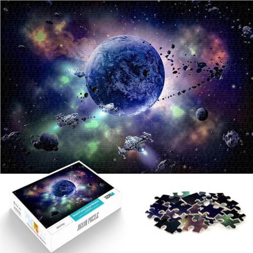 Puzzle für Erwachsene 1000 Teile Erde in der Weltraumgalaxie Aus Karton für Kinder ab 14 Jahren Quizspiel Lustige Aktivitäten für zu Hause, Geburtstagsgeschenk, Reisegeschenke。Größe:26x38cm Puzzle für Erwachsene 1000 Teile Erde in der Weltraumgalaxie Aus Karton für Kinder ab 14 Jahren Quizspiel Lustige Aktivitäten für zu Hause, Geburtstagsgeschenk, Reisegeschenke。Größe:26x38cm von CHTLIFQ