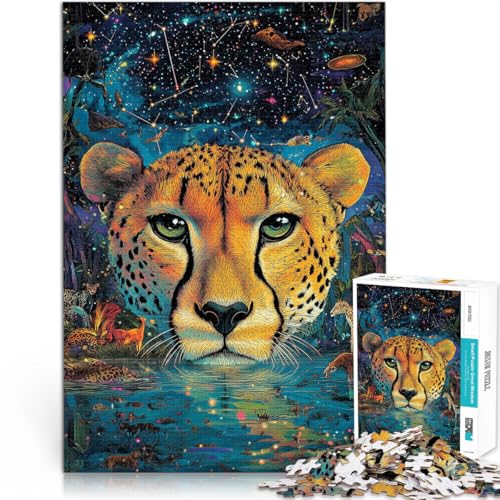 Puzzle für Erwachsene 1000 Teile Fantasie-Gepard Aus Holz ab 14 Jahren Spielzeug ganze Familie eignet。Größe:50x75cm/19.6x29.5Zoll Puzzle für Erwachsene 1000 Teile Fantasie-Gepard Aus Holz ab 14 Jahren Spielzeug ganze Familie eignet。Größe:50x75cm/19.6x29.5Zoll von CHTLIFQ