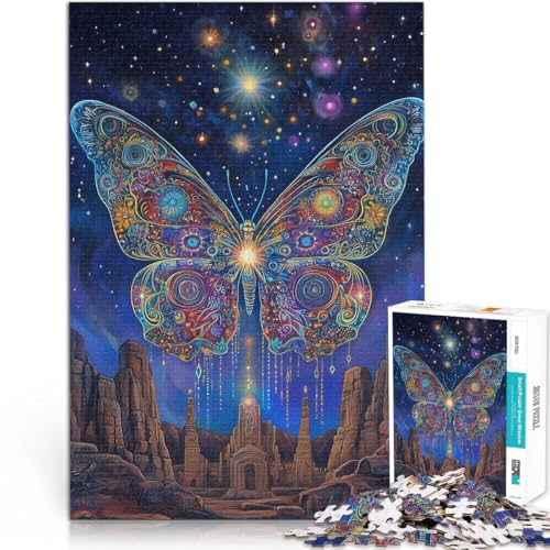 Puzzle für Erwachsene 1000 Teile Fantasie-Schmetterlingstotem Aus Holz für Kinder ab 14 Jahren lustige Spiele für die ganze Familie tolles Größe:50x75cm/19.6x29.5Zoll Puzzle für Erwachsene 1000 Teile Fantasie-Schmetterlingstotem Aus Holz für Kinder ab 14 Jahren lustige Spiele für die ganze Familie tolles Größe:50x75cm/19.6x29.5Zoll von CHTLIFQ
