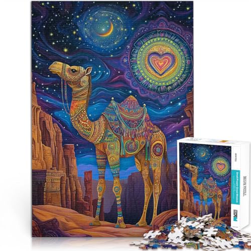 Puzzle für Erwachsene 1000 Teile Fantasie buntes Kamel Aus Holz für Kinder ab 14 Jahren lustige Spiele für Familien Schwierige Harte Geschenke für Frauen Männer。Größe:50x75cm/19.6x29.5Zoll Puzzle für Erwachsene 1000 Teile Fantasie buntes Kamel Aus Holz für Kinder ab 14 Jahren lustige Spiele für Familien Schwierige Harte Geschenke für Frauen Männer。Größe:50x75cm/19.6x29.5Zoll von CHTLIFQ