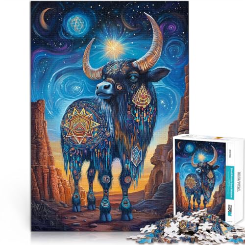Puzzle für Erwachsene 1000 Teile Farbiger Yak Aus Karton ab 14 Jahren DIY-Lernspiele ganze Familie eignet。Größe:26x38cm/10.2x14.9Zoll Puzzle für Erwachsene 1000 Teile Farbiger Yak Aus Karton ab 14 Jahren DIY-Lernspiele ganze Familie eignet。Größe:26x38cm/10.2x14.9Zoll von CHTLIFQ