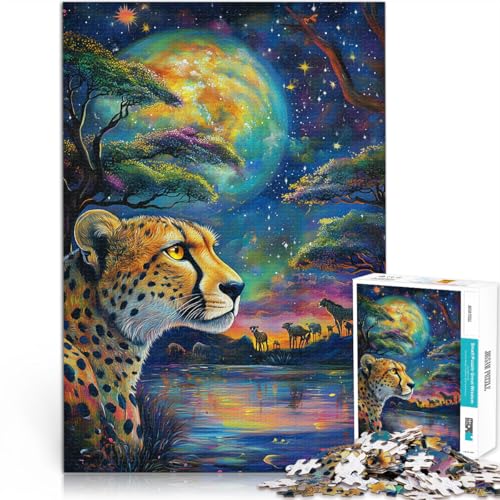 Puzzle für Erwachsene 1000 Teile Farbmalerei Gepard Aus Karton ab 14 Jahren Quizspiel Lustige Aktivitäten für zu Hause, Geburtstagsgeschenk, Reisegeschenke。Größe:26x38cm/10.2x14.9Zoll Puzzle für Erwachsene 1000 Teile Farbmalerei Gepard Aus Karton ab 14 Jahren Quizspiel Lustige Aktivitäten für zu Hause, Geburtstagsgeschenk, Reisegeschenke。Größe:26x38cm/10.2x14.9Zoll von CHTLIFQ