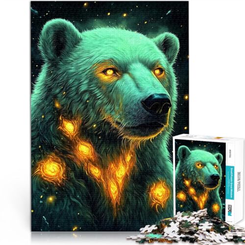Puzzle für Erwachsene 1000 Teile Feuriger Eisbär Aus Holz für und ab 14 Jahren Lernspiele, Heimdekorationsspiel. Spiele Spielzeug Geschenk。Größe:50x75cm/19.6x29.5Zoll Puzzle für Erwachsene 1000 Teile Feuriger Eisbär Aus Holz für und ab 14 Jahren Lernspiele, Heimdekorationsspiel. Spiele Spielzeug Geschenk。Größe:50x75cm/19.6x29.5Zoll von CHTLIFQ