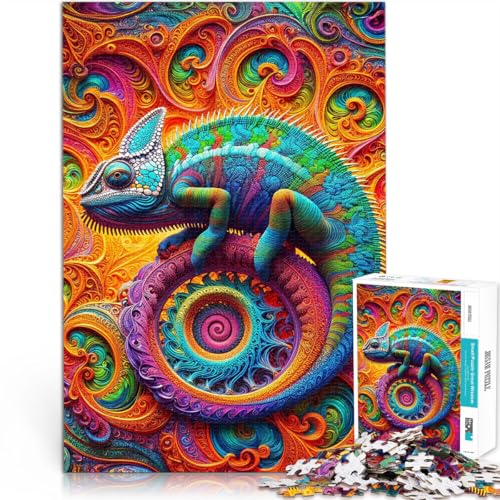Puzzle für Erwachsene 1000 Teile Fraktaler Wächter des Lichts Aus Karton für 14+ Anti-Stress-Spielzeug Tolle Geschenke und Spielzeuge。Größe：26x38cm/10.2x14.9Zoll von CHTLIFQ