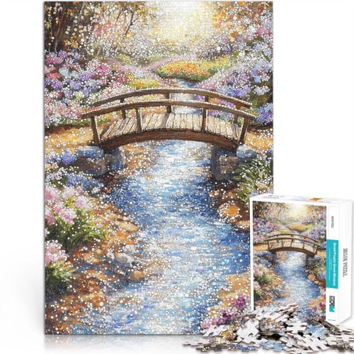 Puzzle für Erwachsene 1000 Teile Gartenbrücke in Blüte Aus Karton Geeignet für Kinder ab 14 Jahren Anti-Stress-Spielzeug Tolle Geschenke und Spielzeuge。Größe:26x38cm/10.2x14.9Zoll Puzzle für Erwachsene 1000 Teile Gartenbrücke in Blüte Aus Karton Geeignet für Kinder ab 14 Jahren Anti-Stress-Spielzeug Tolle Geschenke und Spielzeuge。Größe:26x38cm/10.2x14.9Zoll von CHTLIFQ