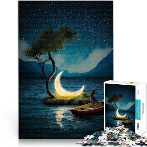 Puzzle für Erwachsene 1000 Teile Gefallener Mond Aus Holz ab 14 Jahren für die Heimdekoration Geschenkideen。Größe:50x75cm/19.6x29.5Zoll Puzzle für Erwachsene 1000 Teile Gefallener Mond Aus Holz ab 14 Jahren für die Heimdekoration Geschenkideen。Größe:50x75cm/19.6x29.5Zoll von CHTLIFQ