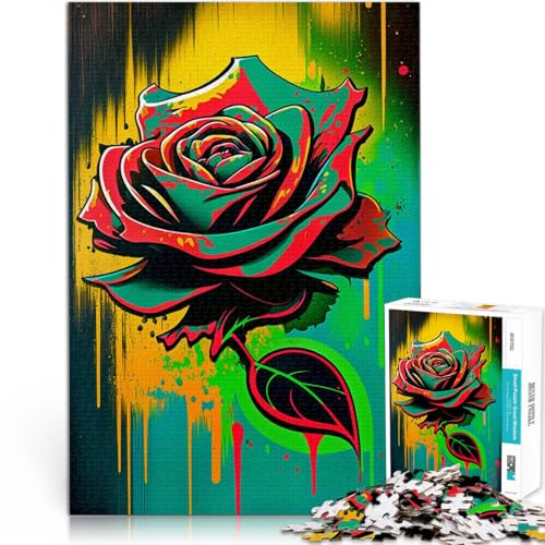 Puzzle für Erwachsene 1000 Teile Gekritzelrose Aus Holz ab 14 Jahren Heimdekoration Schenkung von Kunstwerken。Größe:50x75cm/19.6x29.5Zoll Puzzle für Erwachsene 1000 Teile Gekritzelrose Aus Holz ab 14 Jahren Heimdekoration Schenkung von Kunstwerken。Größe:50x75cm/19.6x29.5Zoll von CHTLIFQ