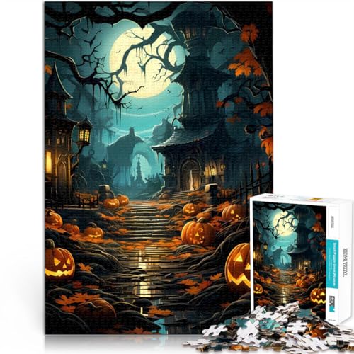 Puzzle für Erwachsene 1000 Teile Halloweennacht Aus Karton für und ab 14 Jahren Lernspielzeug Weihnachtsspiel Geschenke。Größe:26x38cm/10.2x14.9Zoll Puzzle für Erwachsene 1000 Teile Halloweennacht Aus Karton für und ab 14 Jahren Lernspielzeug Weihnachtsspiel Geschenke。Größe:26x38cm/10.2x14.9Zoll von CHTLIFQ