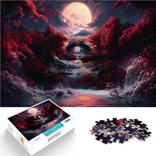 Puzzle für Erwachsene 1000 Teile Japanischer Traum Aus Karton für und ab 14 Jahren Lernspielzeug Weihnachtsspiel Geschenke。Größe：26x38cm/10.2x14.9Zoll von CHTLIFQ