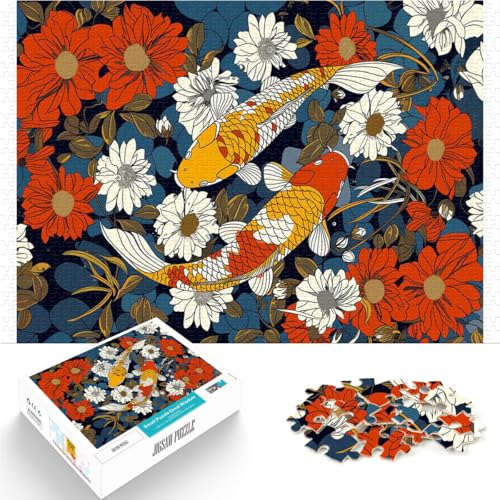 Puzzle für Erwachsene 1000 Teile Koi-Fische und Blumen Aus Karton Geeignet für Kinder ab 14 Jahren Analyse und Logik Geburtstagsgeschenke。Größe:38x52cm/14.9x20.4Zoll Puzzle für Erwachsene 1000 Teile Koi-Fische und Blumen Aus Karton Geeignet für Kinder ab 14 Jahren Analyse und Logik Geburtstagsgeschenke。Größe:38x52cm/14.9x20.4Zoll von CHTLIFQ