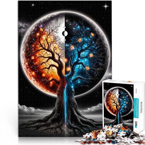 Puzzle für Erwachsene 1000 Teile Kosmischer Baum aus Feuer und EIS Aus Holz für 14+ Herausforderndes Spiel Tolles Geschenk zum Spielen。Größe:50x75cm/19.6x29.5Zoll Puzzle für Erwachsene 1000 Teile Kosmischer Baum aus Feuer und EIS Aus Holz für 14+ Herausforderndes Spiel Tolles Geschenk zum Spielen。Größe:50x75cm/19.6x29.5Zoll von CHTLIFQ