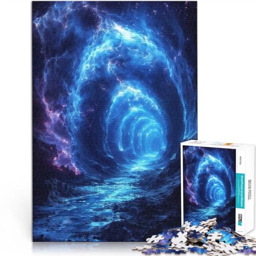 Puzzle für Erwachsene 1000 Teile Kosmisches Tunnelportal Aus Holz für und ab 14 Jahren Familienspiel für und EIN Kunstwerk。Größe:50x75cm/19.6x29.5Zoll Puzzle für Erwachsene 1000 Teile Kosmisches Tunnelportal Aus Holz für und ab 14 Jahren Familienspiel für und EIN Kunstwerk。Größe:50x75cm/19.6x29.5Zoll von CHTLIFQ