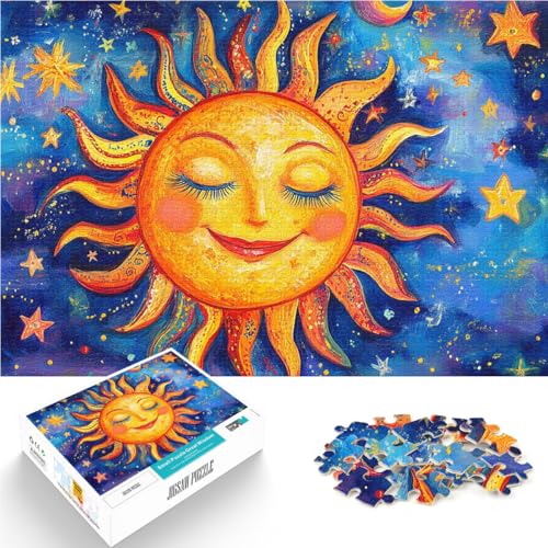 Puzzle für Erwachsene 1000 Teile Lächelndes Sonnenmosaik Aus Holz für Kinder ab 14 Jahren Home Dekoration Spiel Spielzeug Weihnachtsspiel Geschenke für Frauen。Größe:50x75cm/19.6x29.5Zoll Puzzle für Erwachsene 1000 Teile Lächelndes Sonnenmosaik Aus Holz für Kinder ab 14 Jahren Home Dekoration Spiel Spielzeug Weihnachtsspiel Geschenke für Frauen。Größe:50x75cm/19.6x29.5Zoll von CHTLIFQ