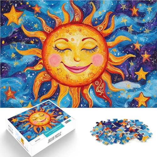 Puzzle für Erwachsene 1000 Teile Lächelndes Sonnenmosaik Aus Karton für und ab 14 Jahren Anti-Stress-Lernspielzeug Geburtstagsgeschenk, Geschenke, Wandkunst。Größe:38x52cm/14.9x20.4Zoll Puzzle für Erwachsene 1000 Teile Lächelndes Sonnenmosaik Aus Karton für und ab 14 Jahren Anti-Stress-Lernspielzeug Geburtstagsgeschenk, Geschenke, Wandkunst。Größe:38x52cm/14.9x20.4Zoll von CHTLIFQ