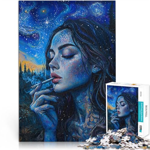 Puzzle für Erwachsene 1000 Teile Mädchen unter dem Sternenhimmel Aus Holz für 14+ Stressabbau Schwierige Herausforderung Geschenk zum Geburtstag。Größe:50x75cm/19.6x29.5Zoll Puzzle für Erwachsene 1000 Teile Mädchen unter dem Sternenhimmel Aus Holz für 14+ Stressabbau Schwierige Herausforderung Geschenk zum Geburtstag。Größe:50x75cm/19.6x29.5Zoll von CHTLIFQ