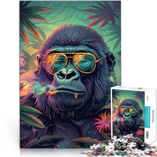 Puzzle für Erwachsene 1000 Teile Marihuana-AFFE Aus Karton für und ab 14 Jahren Intellektuelles Dekompressions-Lernspielzeug Geburtstagsgeschenke。Größe:26x38cm/10.2x14.9Zoll Puzzle für Erwachsene 1000 Teile Marihuana-AFFE Aus Karton für und ab 14 Jahren Intellektuelles Dekompressions-Lernspielzeug Geburtstagsgeschenke。Größe:26x38cm/10.2x14.9Zoll von CHTLIFQ