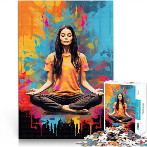 Puzzle für Erwachsene 1000 Teile Meditationskunst Aus Karton für 14+ Herausforderndes Spiel Tolles Geschenk zum Spielen。Größe：26x38cm/10.2x14.9Zoll von CHTLIFQ