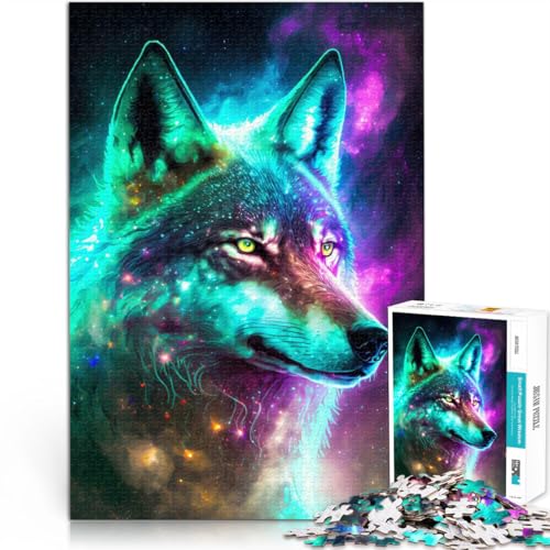 Puzzle für Erwachsene 1000 Teile Mystischer Nebelwolf Aus Karton für und ab 14 Jahren Intellektuelles Spielzeugspiel Lernspiel zum Geburtstag und Weihnachten。Größe:26x38cm/10.2x14.9Zoll Puzzle für Erwachsene 1000 Teile Mystischer Nebelwolf Aus Karton für und ab 14 Jahren Intellektuelles Spielzeugspiel Lernspiel zum Geburtstag und Weihnachten。Größe:26x38cm/10.2x14.9Zoll von CHTLIFQ