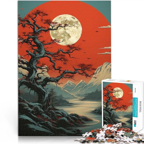 Puzzle für Erwachsene 1000 Teile Nachtansicht Aus Karton für und ab 14 Jahren Entspannungsspiele Einzigartige Geburtstags Größe：26x38cm/10.2x14.9Zoll von CHTLIFQ