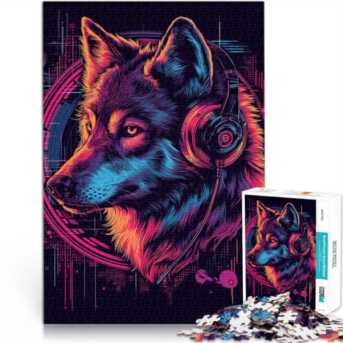 Puzzle für Erwachsene 1000 Teile Neon Wolf Aus Holz für und ab 14 Jahren Startseite Lernspiele DIY Spielzeug Tolle Geschenke und Spielzeuge。Größe:50x75cm/19.6x29.5Zoll Puzzle für Erwachsene 1000 Teile Neon Wolf Aus Holz für und ab 14 Jahren Startseite Lernspiele DIY Spielzeug Tolle Geschenke und Spielzeuge。Größe:50x75cm/19.6x29.5Zoll von CHTLIFQ