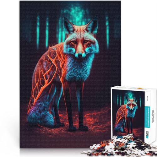 Puzzle für Erwachsene 1000 Teile Neonfuchs Aus Holz für und ab 14 Jahren Lernspiele, Heimdekorationsspiel. Spiele Spielzeug Geschenk。Größe:50x75cm/19.6x29.5Zoll Puzzle für Erwachsene 1000 Teile Neonfuchs Aus Holz für und ab 14 Jahren Lernspiele, Heimdekorationsspiel. Spiele Spielzeug Geschenk。Größe:50x75cm/19.6x29.5Zoll von CHTLIFQ