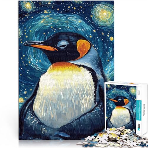 Puzzle für Erwachsene 1000 Teile Pinguin Sternennacht Aus Karton für 14+ Puzzle für Lernspiel zum Geburtstag und Weihnachten。Größe:38x52cm/14.9x20.4Zoll Puzzle für Erwachsene 1000 Teile Pinguin Sternennacht Aus Karton für 14+ Puzzle für Lernspiel zum Geburtstag und Weihnachten。Größe:38x52cm/14.9x20.4Zoll von CHTLIFQ