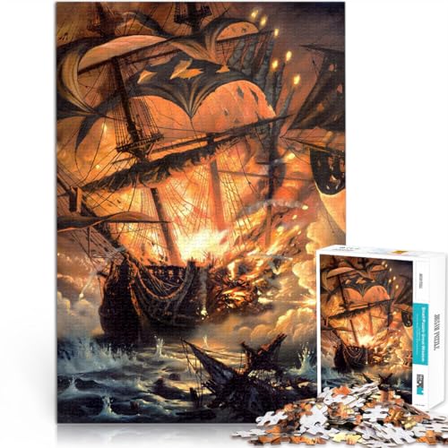 Puzzle für Erwachsene 1000 Teile Piratenschiff Aus Holz für Kinder ab 14 Jahren Quizspiel Lustige Aktivitäten für zu Hause, Geburtstagsgeschenk, Reisegeschenke。Größe:50x75cm/19.6x29.5Zoll Puzzle für Erwachsene 1000 Teile Piratenschiff Aus Holz für Kinder ab 14 Jahren Quizspiel Lustige Aktivitäten für zu Hause, Geburtstagsgeschenk, Reisegeschenke。Größe:50x75cm/19.6x29.5Zoll von CHTLIFQ