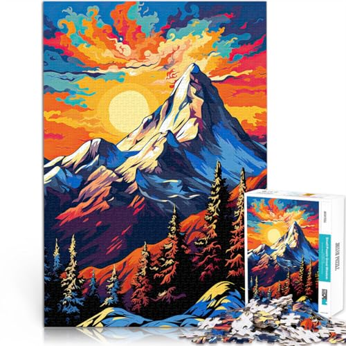 Puzzle für Erwachsene 1000 Teile Popart Berge Aus Karton ab 14 Jahren Staycation: Zeit totschlagen Geschenkideen。Größe:26x38cm/10.2x14.9Zoll Puzzle für Erwachsene 1000 Teile Popart Berge Aus Karton ab 14 Jahren Staycation: Zeit totschlagen Geschenkideen。Größe:26x38cm/10.2x14.9Zoll von CHTLIFQ