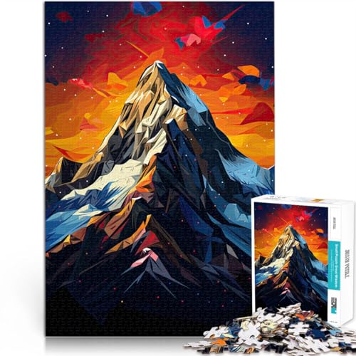 Puzzle für Erwachsene 1000 Teile Popart Berge Aus Karton für und ab 14 Jahren Kunstdekoration für Zuhause tolles Geschenk。Größe:26x38cm/10.2x14.9Zoll Puzzle für Erwachsene 1000 Teile Popart Berge Aus Karton für und ab 14 Jahren Kunstdekoration für Zuhause tolles Geschenk。Größe:26x38cm/10.2x14.9Zoll von CHTLIFQ