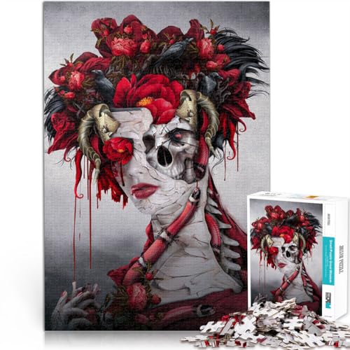 Puzzle für Erwachsene 1000 Teile Rote Königin Aus Holz für 14+ Unmögliches Spiel Geschenke zum 。Größe:50x75cm/19.6x29.5Zoll Puzzle für Erwachsene 1000 Teile Rote Königin Aus Holz für 14+ Unmögliches Spiel Geschenke zum 。Größe:50x75cm/19.6x29.5Zoll von CHTLIFQ