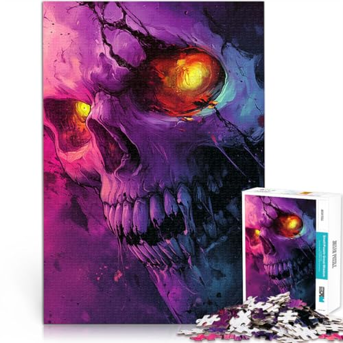 Puzzle für Erwachsene 1000 Teile Skelett-Zombie Aus Karton ab 14 Jahren Anti-Stress-Spielzeug Tolle Geschenke und Spielzeuge。Größe：26x38cm/10.2x14.9Zoll von CHTLIFQ
