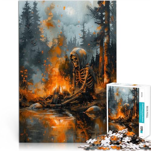 Puzzle für Erwachsene 1000 Teile Skelett am Feuer Aus Holz ab 14 Jahren Herausforderndes Spiel Spiele Spielzeug Geschenk。Größe:50x75cm/19.6x29.5Zoll Puzzle für Erwachsene 1000 Teile Skelett am Feuer Aus Holz ab 14 Jahren Herausforderndes Spiel Spiele Spielzeug Geschenk。Größe:50x75cm/19.6x29.5Zoll von CHTLIFQ
