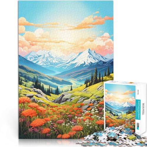 Puzzle für Erwachsene 1000 Teile Sommerberge Kunst Aus Holz für Kinder ab 14 Jahren Denksportaufgabe Familienspiele Weihnachten Geburtstagsgeschenke。Größe:50x75cm/19.6x29.5Zoll Puzzle für Erwachsene 1000 Teile Sommerberge Kunst Aus Holz für Kinder ab 14 Jahren Denksportaufgabe Familienspiele Weihnachten Geburtstagsgeschenke。Größe:50x75cm/19.6x29.5Zoll von CHTLIFQ